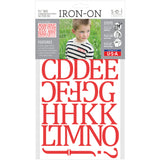 9-457 White Camdon Polyvinyl Iron-on Letters 1 1/2"