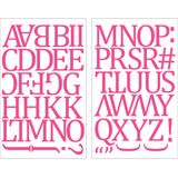 9-308 Pink Camdon Polyvinyl Iron-on Letters 1 1/2"