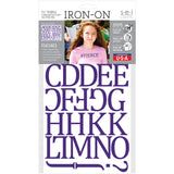 9-457 White Camdon Polyvinyl Iron-on Letters 1 1/2"