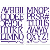 9-313 Purple Camdon Polyvinyl Iron-on Letters 1 1/2"