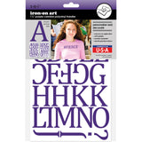 9-313 Purple Camdon Polyvinyl Iron-on Letters 1 1/2"