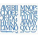 9-315 Blue Camdon Polyvinyl Iron-on Letters 1 1/2"