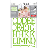 9-457 White Camdon Polyvinyl Iron-on Letters 1 1/2"