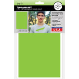 9-321 Solid Neon Green 5.5 x 9.25 Inch Iron-on Sheet - Cut Your Own Design
