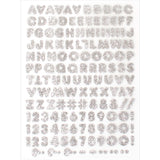 9-325 Gold Carefree Ultra Glitter Letters - 1/2 inch Gold Alphabet, Numbers and Punctuation