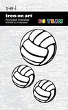 9-4031 3 Baseballs Iron-On Graphic - 3.35-Inch by 5-Inch