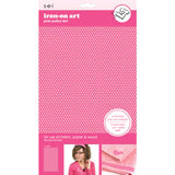 9-248 Pink Camo 5.5 x 9.25 Inch Flocked Iron-on Sheet - Cut Your Own Design