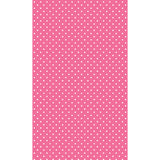 9-406 Pink Polka Dot 5.5 x 9.25 Inch Flocked Iron-on Sheet - Cut Your Own Design