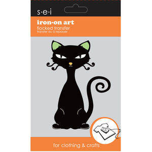 9-4134 Halloween Sassy Cat Iron-On Graphic - 3.75-Inch by 2.75-Inch