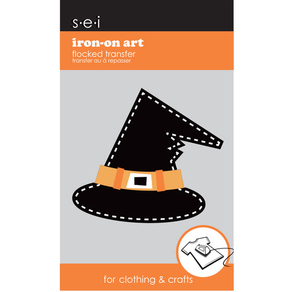 9-4135 Halloween Hat Iron-On Graphic - 3.5-Inch by 2.75-Inch