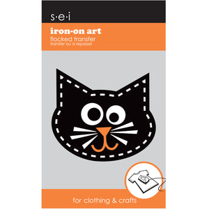 9-4136 Halloween Cat Iron-On Graphic - 3.25-Inch by 2.5-Inch