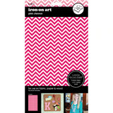 9-4183 Black Chevron 5.5 x 9.25 Inch Flocked Iron-on Sheet - Cut Your Own Design