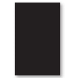 9-4185 Solid Black 5.5 x 9.25 Inch Iron-on Sheet - Cut Your Own Design