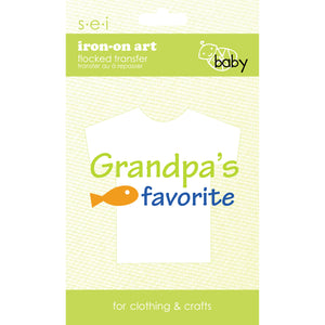 9-4188 Grandpa's Favorite Iron-On Graphic - 4.25-Inch by 1.5-Inch