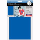9-4224 Solid Blue 5.5 x 9.25 Inch Iron-on Sheet - Cut Your Own Design