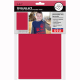 9-4225 Solid Red 5.5 x 9.25 Inch Iron-on Sheet - Cut Your Own Design