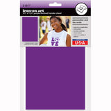 9-4227 Solid Purple 5.5 x 9.25 Inch Iron-on Sheet - Cut Your Own Design
