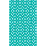 Turquoise Quatrefoil 5.5 x 9.25 Inch Iron-on Sheet - Cut Your Own Design