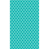 Turquoise Quatrefoil 5.5 x 9.25 Inch Iron-on Sheet - Cut Your Own Design