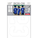 9-447 Varsity Numbers Team Pack - Black Flock 5 Inch Iron-on