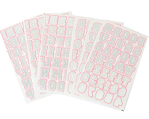 9-717 1.25 Inch Brown & Pink Varsity Cheer Letters Bundle Pack – SEI Crafts