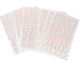 9-717 1.25 Inch Brown & Pink Varsity Cheer Letters Bundle Pack
