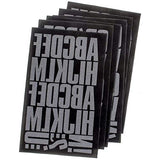 9-722 2 Inch White Flocked Block Letter Bundle Pack