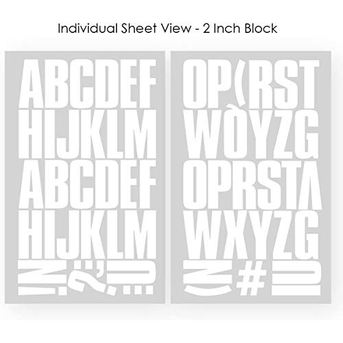 9-722 2 Inch White Flocked Block Letter Bundle Pack – SEI Crafts