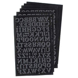 9-723 Chunky Alphabet Bundle Pack - Black Flocked .75 Inch Iron-on