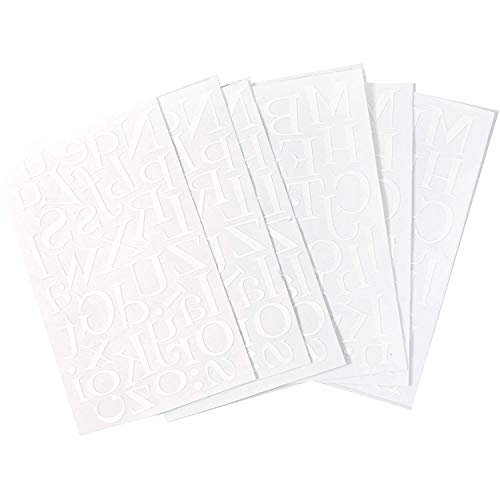 9-722 2 Inch White Flocked Block Letter Bundle Pack – SEI Crafts