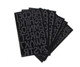 9-733 Cool Alphabet Bundle Pack - Red Flocked 1.5 Inch Iron-on