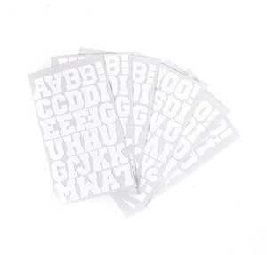 9-730 Sport Alphabet Bundle Pack - White Flocked 1.5 Inch Iron-on