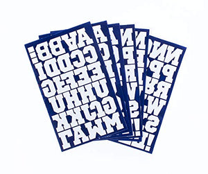 9-731 Sport Alphabet Bundle Pack - Blue Flocked 1.5 Inch Iron-on