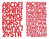 9-728 Cool Alphabet Bundle Pack - White Flocked 1.5 Inch Iron-on