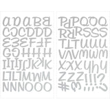 9-8006 Metallic Silver Letters - 1 inch Silver Alphabet Iron-on