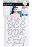9-431 Pacifico Alphabet and Punctuation – Black Polyvinyl 1.75 Inch Iron-on