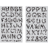 9-9117 Cheetah Print Letters - 1 inch Cheetah Print Alphabet Iron-on