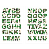 9-235 Hot Pink/Black Zebra Print Letters - 1 inch Hot Pink/Black Zebra Print Alphabet Iron-on