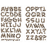 9-235 Hot Pink/Black Zebra Print Letters - 1 inch Hot Pink/Black Zebra Print Alphabet Iron-on