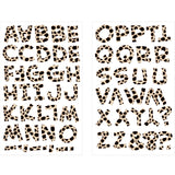 9-9117 Cheetah Print Letters - 1 inch Cheetah Print Alphabet Iron-on