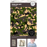 9-9405 Camo Print 5.5 x 9.25 Inch Iron-on Sheet - Cut Your Own Design