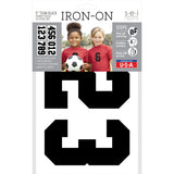 9-448 Varsity Numbers Team Pack - White Flock 5 Inch Iron-on
