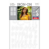 9-442 Honey Alphabet - Mint Polyvinyl 1.5 Inch Iron-on
