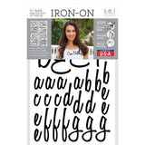 9-442 Honey Alphabet - Mint Polyvinyl 1.5 Inch Iron-on