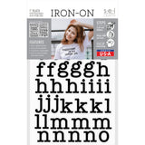 9-426 Type Alphabet - White Polyvinyl 1 Inch Iron-on