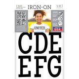 9-424 Classic Alphabet - Black Polyvinyl 1 Inch Iron-on