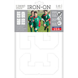 9-448 Varsity Numbers Team Pack - White Flock 5 Inch Iron-on