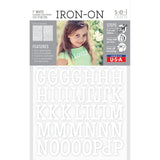 9-424 Classic Alphabet - Black Polyvinyl 1 Inch Iron-on