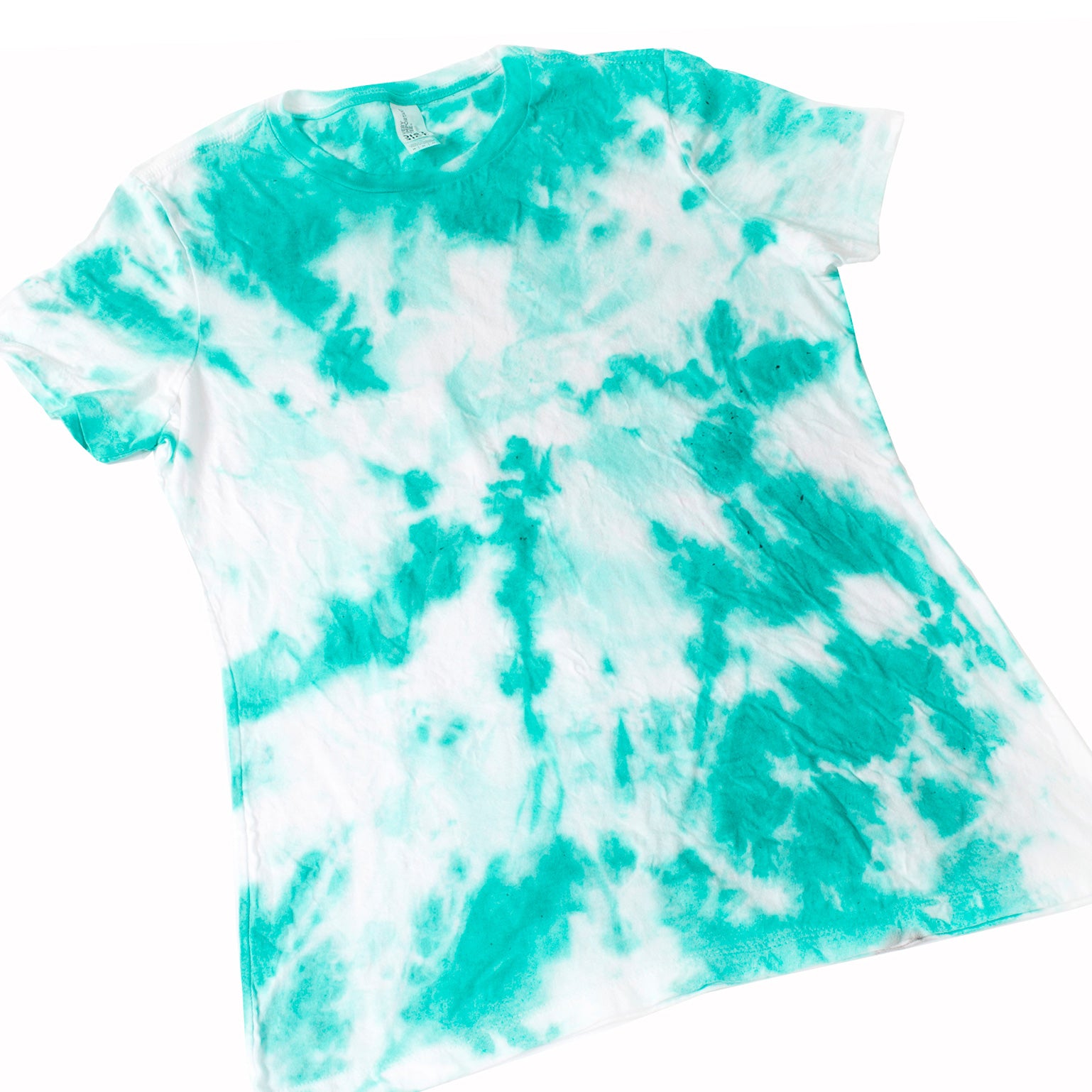 aqua tie dye shirt