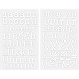 9-426 Type Alphabet - White Polyvinyl 1 Inch Iron-on